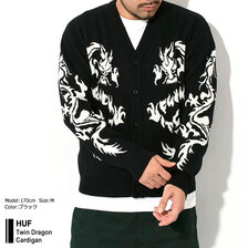 HUF Twin Dragon Cardigan KN00466画像