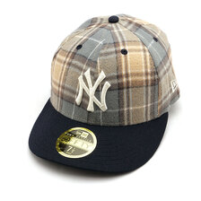 NEW ERA LP 59FIFTY MLB Plaid タータンチェック ニューヨーク・ヤンキース ネイビーチェック 13750864画像