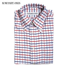 INDIVIDUALIZED SHIRTS L/S STANDARD FIT B.D. TATTERSALLS FLANNEL SHIRTS red x blue画像