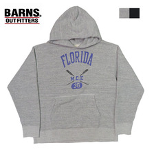 BARNS フラットシーマー 吊り編み スウェット プリントパーカー FLORIDA BR-23383画像
