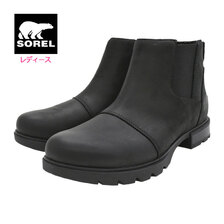 SOREL EMELIE III CHELSEA WP Black/Black NL5018-010画像