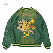 TAILOR TOYO Early 1950s Style Acetate Souvenir Jacket "DRAGON HEAD" &times; "ROARING TIGER" (AGING MODEL) TT15393-145画像