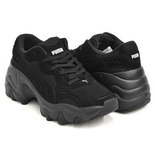 PUMA PULSAR WEDGE WNS SD SMOOTH MESH PUMA BLACK / PUMA BLACK 395449-01画像
