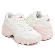 PUMA PULSAR WEDGE WNS PNK WHITE / WHITE ELECTRIC BLUSH 395451-01画像