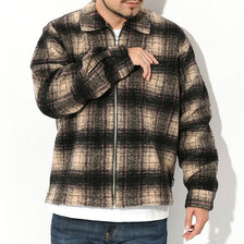 STUSSY WOOL PLAID ZIP SHIRT 1110297画像
