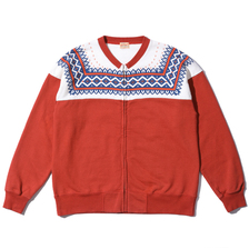 Whitesville SNOW PATTERN ZIP SWEAT SHIRT WV69267画像