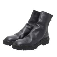 GUIDI BACK ZIP BOOTS SOLE RUBBER HORSE FULL GRAIN 796VN-HORSE画像