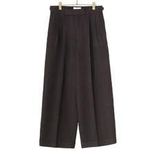 marka OFFICER PANTS 2TUCK BUGGY - herringbone dry tweed - M23C-17PT01C画像
