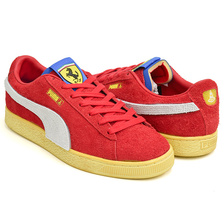 PUMA SCUDERIA FERRARI &times; JOSHUA VIDES SUEDE PUMA WHITE - PUMA BLACK 307999-01画像