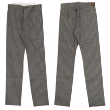 SUGAR CANE MFSC NOS BROWN STRIPE HBT CONTINENTAL TROUSERS SC42418画像