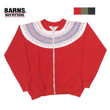 BARNS SNOW PT ZIP SWEAT CARDIGAN BR-23373画像