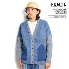 FDMTL PATCHWORK CARDIGAN 3YR WASH FA23TP31U画像