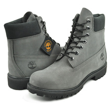 Timberland 6INCH PREMIUM BOOTS W/L MEDIUM GREY NUBUCK TB 0A62BH画像