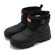 HUNTER INTREPID SHORT BUCKLE SNOW BOOT black WFS2000NYR-BLK画像
