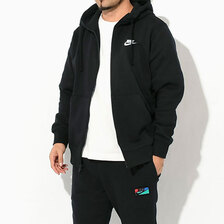 NIKE Club BB Full Zip Hoodie Black BV2646-010画像