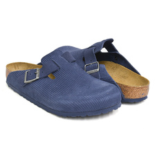 BIRKENSTOCK BOSTON INDIGO / COUDUROY SUEDE NARROW 1025648画像