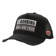 YOSHINORI KOTAKE DESIGN WARNING WAPPEN MESH CAP BLACK画像