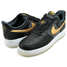NIKE AIR FORCE 1 07 PREMIUM BRONX ORIGINS black/metallic gold-white FN6835-010画像