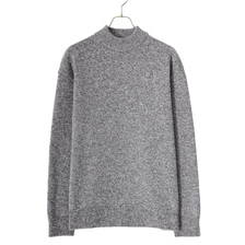 ATON WOOL MOULINE MOCKNECK SWEATER KRAGSW0913画像