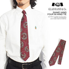 GLAD HAND SHAKE HAND - FOUR IN HAND TIE画像