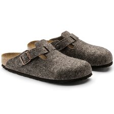 BIRKENSTOCK BOSTON WOOL FELT Cacao REGULAR 160581画像