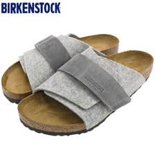 BIRKENSTOCK KYOTO LEATHER/FELT Light Grey 1025708画像