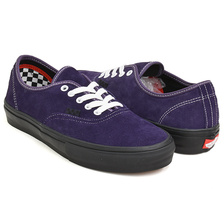 VANS SKATE AUTHENTIC PIG SUEDE DARK PURPLE / BLACK VN0A5FC8BG2画像