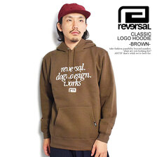 reversal CLASSIC LOGO HOODIE -BROWN- RV23AW201BR画像