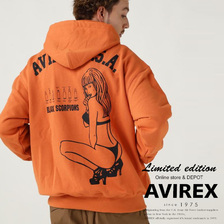 AVIREX BLACK SCORPION SWEAT PULL OVER PARKA 7833931013画像