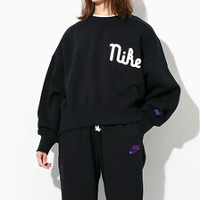 NIKE Womens NCPS Fleece OOS Crew Sweat Black FQ7978-010画像