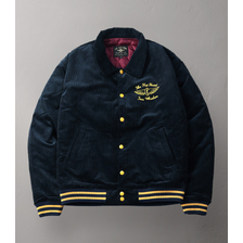 THE FLAT HEAD CORDUROY VARSITY JACKET FN-OJ-V003画像