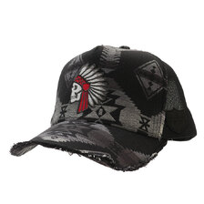 YOSHINORI KOTAKE DESIGN INDIAN SKULL MESH CAP画像