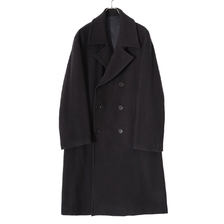 URU NAPPING MELTON - DOUBLE BREASTED COAT 23FNM01画像