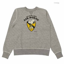 Buzz Rickson's &times; PEANUTS SET-IN CREW SWEAT "AIR BORNE" BR69273画像