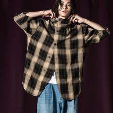 glamb Hooded Collar Check Shirts GB0124-SH04画像