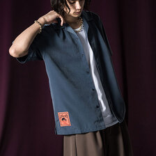 glamb Orange Tag Open Collar Shirts GB0124-SH10画像