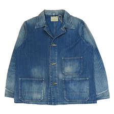 FULLCOUNT Indigo Wabash Stripe Chore Jacket HW 2033HW-1画像