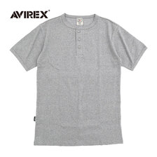 AVIREX Daily Rib Henley Neck S/S Tee 7834934019画像