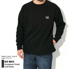 BIG MIKE SUNGLASSES POCKET CREW SWEAT 102338005画像