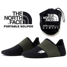 THE NORTH FACE PORTABLE SOLIPER NEW TAUPE GREEN/TNF BLACK NN82370-NK画像