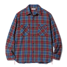 SUGAR CANE FICTION ROMANCE TWILL CHECK WORK SHIRTS SC29158画像