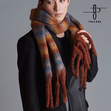 NO ID. グラデーションボーダーストール 853777-627Z画像