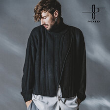 NO ID. BLACK ドッキングニットタートルネックPO 453010-644K画像