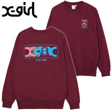 X-girl X-FACE SWEAT TOP X-girl 105234012003画像