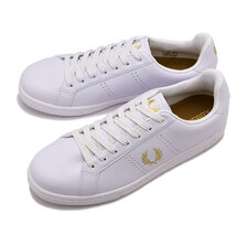 FRED PERRY B721 LEATHER WHITE/M.GOLD B6312-T31画像