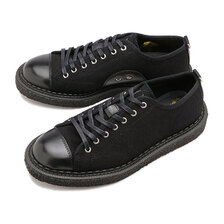 FRED PERRY FP&times;GEORGE COX MONKEY SHOE HVY CNVS BLACK SB6335-102画像