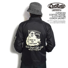 CUTRATE &times; VENICE8 COFFEE HOUSE G.O.D NYLON COACH JACKET CR-23AW006画像
