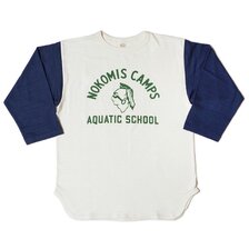 WAREHOUSE Lot 4800 7分袖ベースボールT NOKOMIS CAMPS画像