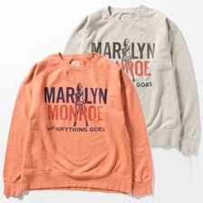 TOYS McCOY GARMENT DYEING SWEAT SHIRT MARILYN MONROE "ANYTHING GOES" TMC2358画像
