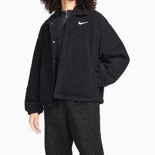 NIKE Womens Collared Sherpa Jacket FB8708-010画像
